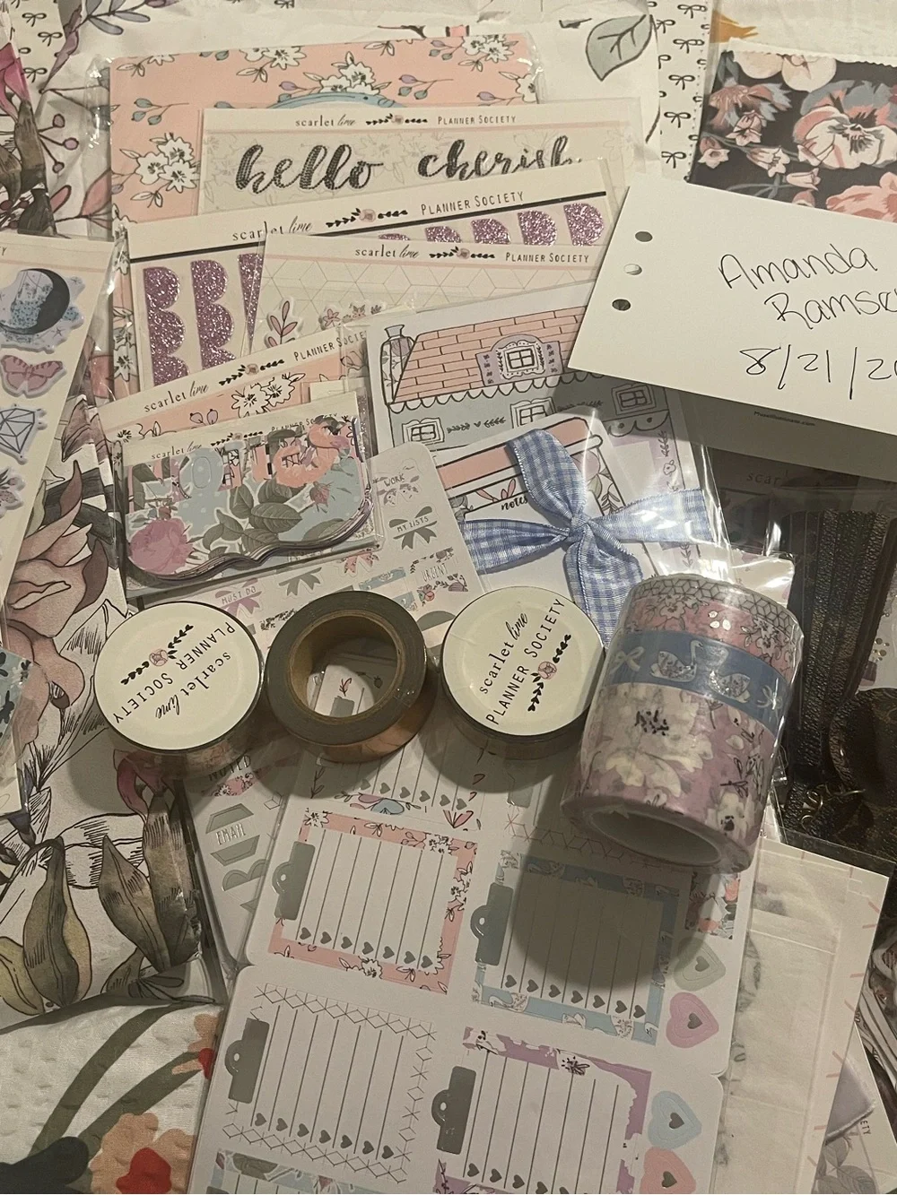 Scarlet Lime Planner Society Stationery and Planner Kit Bundle